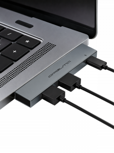 Орбита OT-PCR24 Серый концентратор USB 2.0 (2*USB+Type-C)